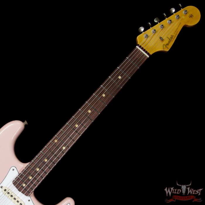2018 Fender Custom Shop 1962 Stratocaster HSS EVH Pickup Relic Rosewood Fingerboard Shell Pink - Image 9