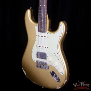 Fender Custom Shop 1962 Stratocaster HSS EVH Pickup Relic Rosewood Fingerboard Aztec Gold - Image 2