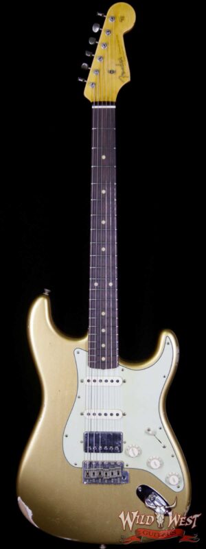 Fender Custom Shop 1962 Stratocaster HSS EVH Pickup Relic Rosewood Fingerboard Aztec Gold