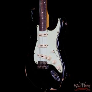 Fender Custom Shop 1962 Stratocaster Relic AAA Rosewood Board with Quartersawn Maple Neck Black - Image 2