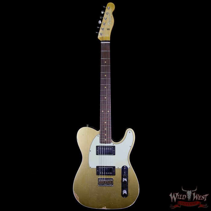 Fender Custom Shop 1962 Telecaster Custom Relic HH EVH Pickups Aztec Gold - Image 6
