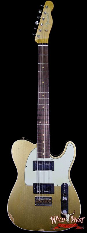 Fender Custom Shop 1962 Telecaster Custom Relic HH EVH Pickups Aztec Gold