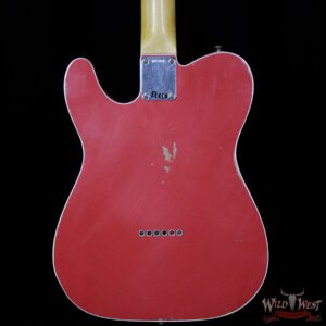 2018 Fender Custom Shop 1962 Telecaster Custom Relic HH EVH Pickups Fiesta Red - Image 3