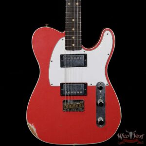 2018 Fender Custom Shop 1962 Telecaster Custom Relic HH EVH Pickups Fiesta Red - Image 4