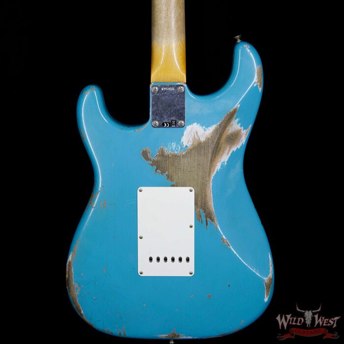 Fender 1963 Stratocaster Heavy Relic AAA Rosewood Fingerboard Taos Turquoise - Image 7