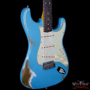 Fender 1963 Stratocaster Heavy Relic AAA Rosewood Fingerboard Taos Turquoise - Image 4