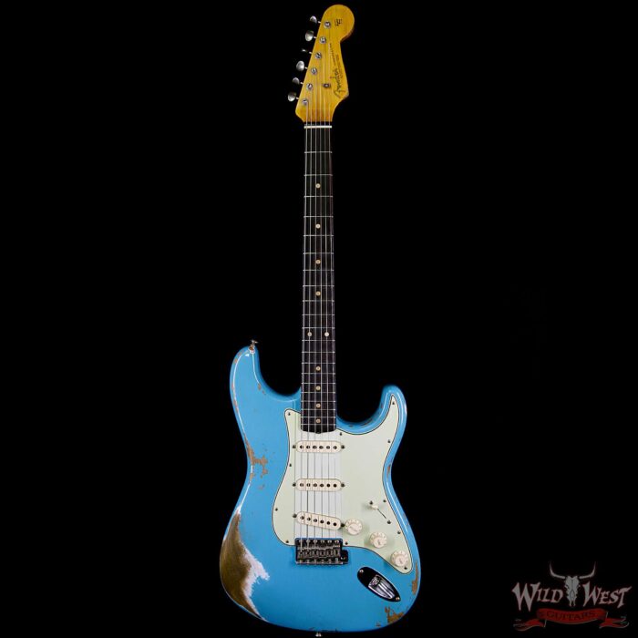 Fender 1963 Stratocaster Heavy Relic AAA Rosewood Fingerboard Taos Turquoise - Image 5