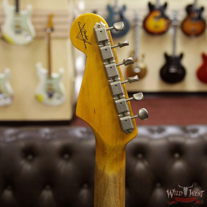 Fender Custom Shop 1963 Stratocaster Journeyman Relic with Dirty Neck Rosewood Board Vintage White - Image 14