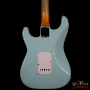 Fender Custom Shop 1963 Stratocaster Journeyman Relic with Dirty Neck Rosewood Board Surf Green - Image 4