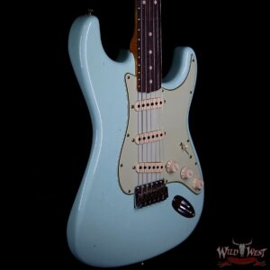 Fender Custom Shop 1963 Stratocaster Journeyman Relic with Dirty Neck Rosewood Board Surf Green - Image 5