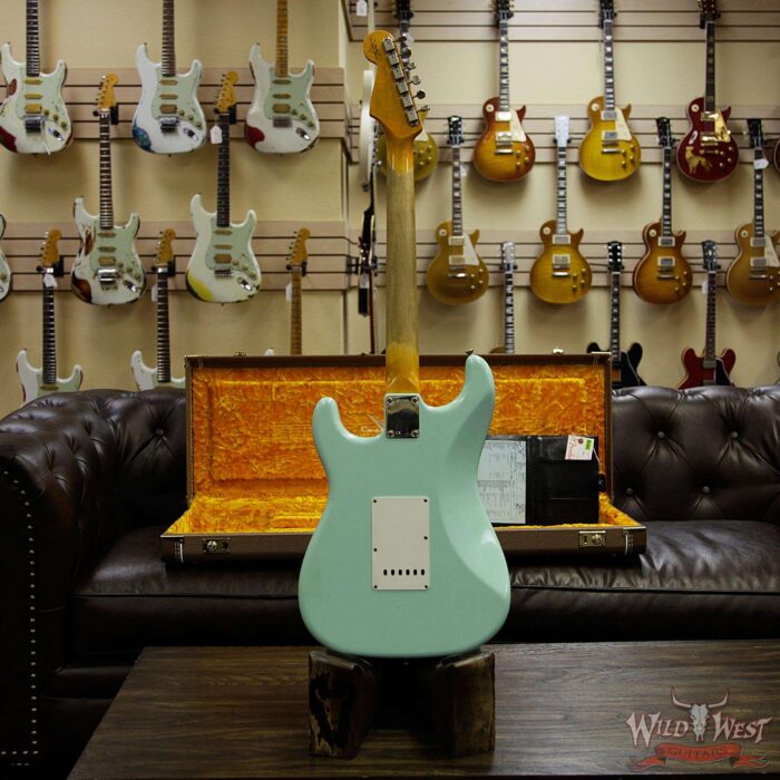 Fender Custom Shop 1963 Stratocaster Journeyman Relic with Dirty Neck Rosewood Board Surf Green - Image 16