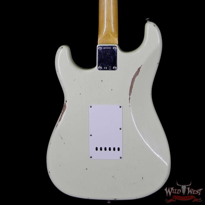 Fender Custom Shop 1963 Stratocaster Relic Rosewood Fingerboard Vintage White - Image 7