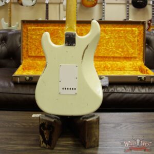 Fender Custom Shop 1963 Stratocaster Relic Rosewood Fingerboard Vintage White - Image 15