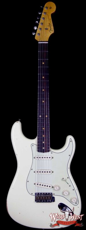 Fender Custom Shop 1963 Stratocaster Relic Rosewood Fingerboard Vintage White