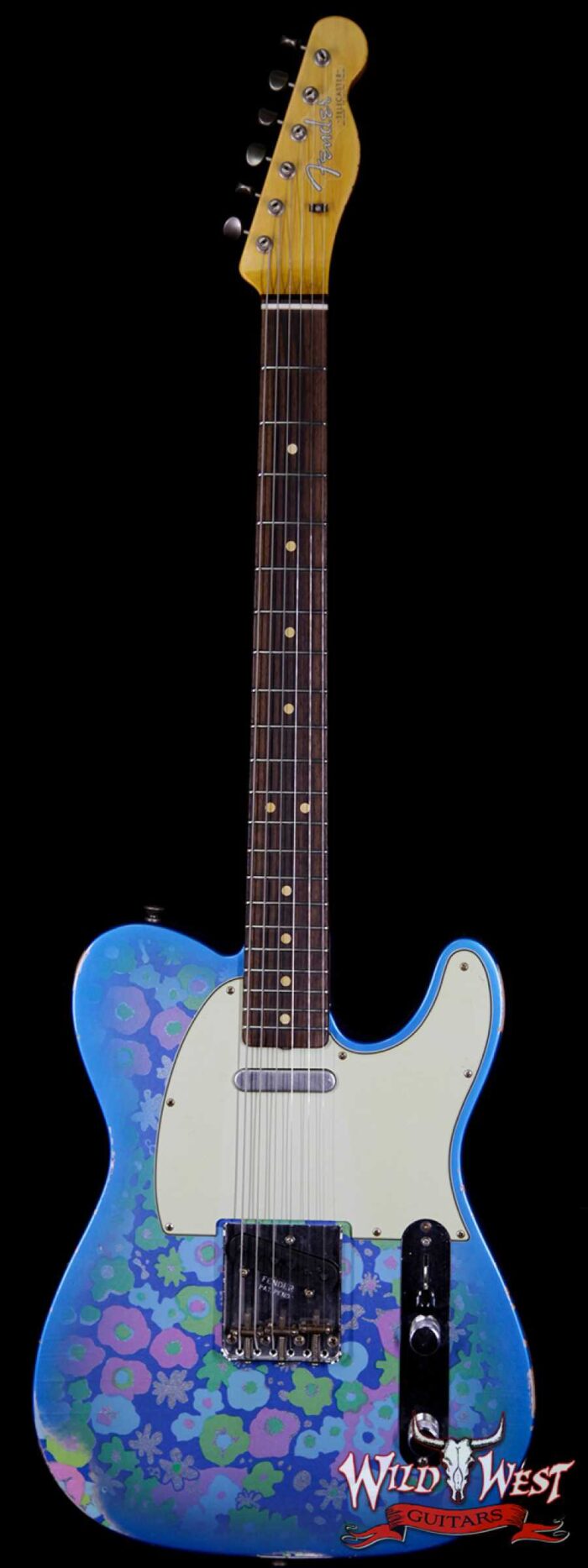 Fender Custom Shop 1963 Telecaster Relic Rosewood Fingerboard Blue Flower - Image 1