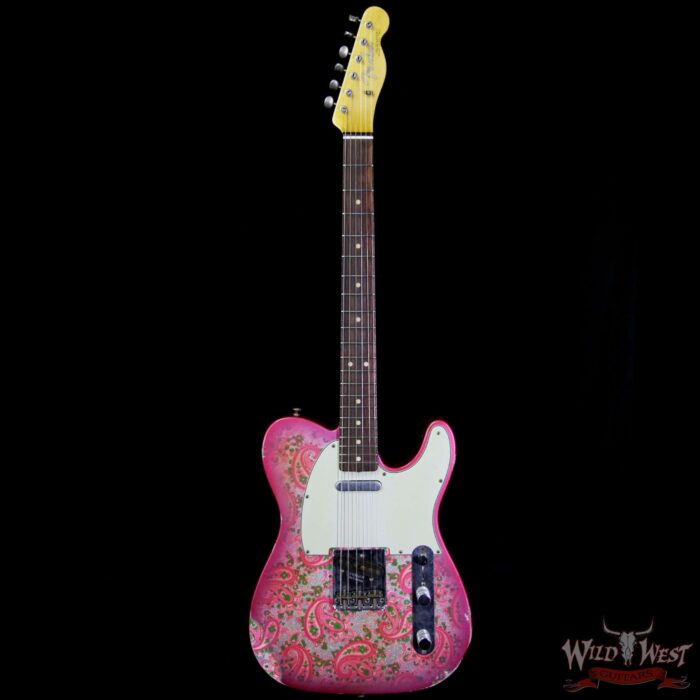 Fender Custom Shop 1963 Telecaster Relic Rosewood Fingerboard Pink Paisley - Image 5