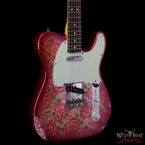 Fender Custom Shop 1963 Telecaster Relic Rosewood Fingerboard Pink Paisley - Image 4