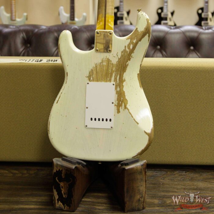 Fender Custom Shop 1956 Stratocaster Heavy Relic AA Flame Maple Neck Mary Kaye Blonde - Image 15