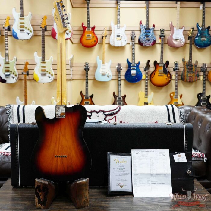 Fender Custom Shop 1967 Telecaster Custom HS AA Flame Maple Neck Journeyman Relic 3 Tone Sunburst 6.80 LBS - Image 9
