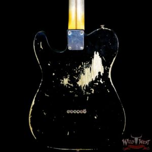 Fender Custom Shop 1951 Nocaster Telecaster Heavy Relic Maple Neck Faded Black - Image 7