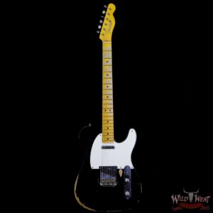 Fender Custom Shop 1951 Nocaster Telecaster Heavy Relic Maple Neck Faded Black - Image 5