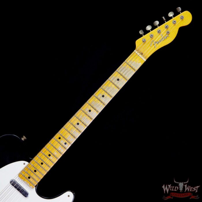 Fender Custom Shop 1951 Nocaster Telecaster Heavy Relic Maple Neck Faded Black - Image 8