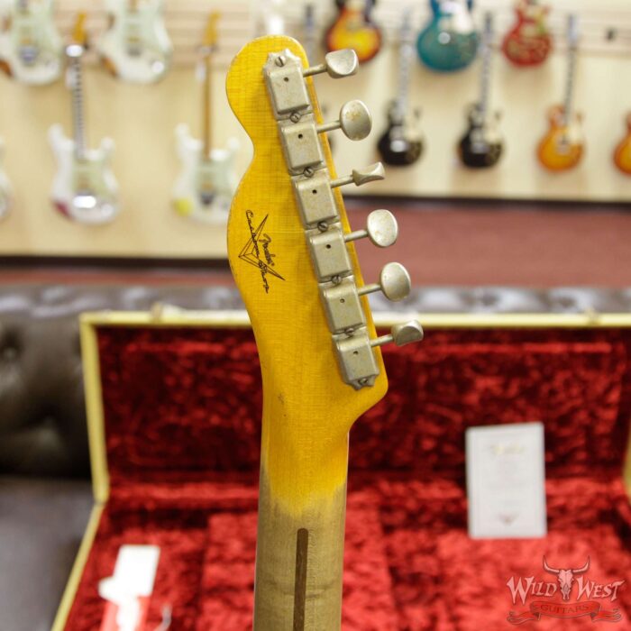 Fender Custom Shop 1951 Nocaster Telecaster Heavy Relic Maple Neck Faded Black - Image 14
