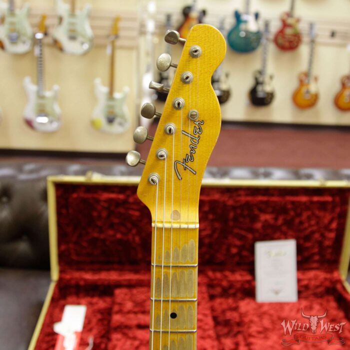 Fender Custom Shop 1951 Nocaster Telecaster Heavy Relic Maple Neck Faded Black - Image 11
