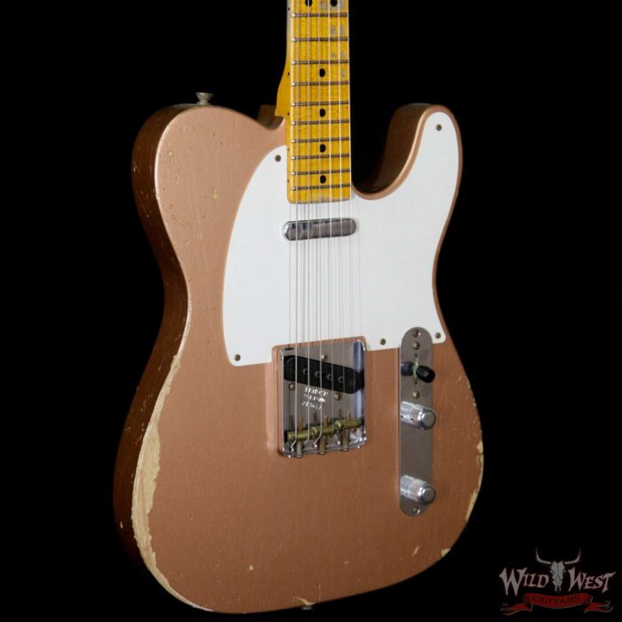 Fender Custom Shop 1952 Telecaster Heavy Relic Copper Streamlined U Neck - Image 4