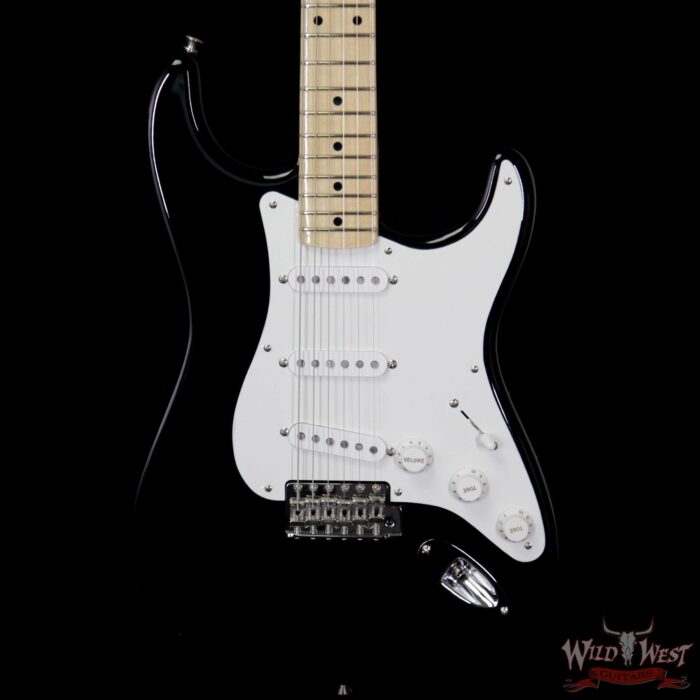 Fender USA American Vintage `56 1956 Stratocaster Maple Neck & Fretboard Black V1738678 - Image 2