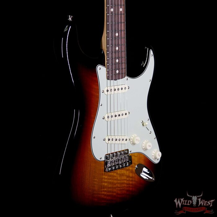 Fender Custom Shop Greg Fessler Masterbuilt Flamed Sassafras 1960 Stratocaster NOS w/ Josefina Pickups 3 Tone Sunburst - Image 4