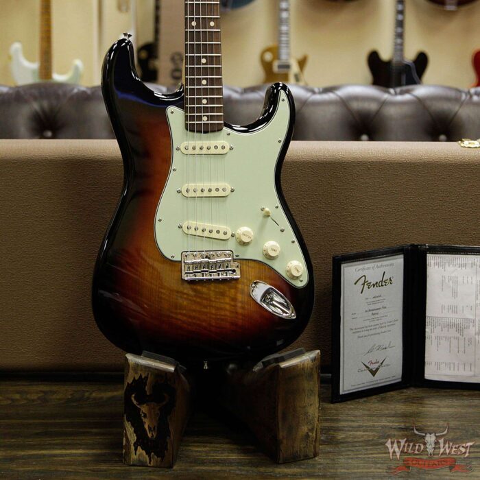 Fender Custom Shop Greg Fessler Masterbuilt Flamed Sassafras 1960 Stratocaster NOS w/ Josefina Pickups 3 Tone Sunburst - Image 11