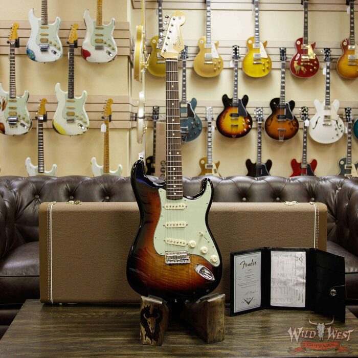 Fender Custom Shop Greg Fessler Masterbuilt Flamed Sassafras 1960 Stratocaster NOS w/ Josefina Pickups 3 Tone Sunburst - Image 12