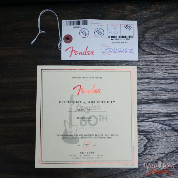 Fender 60th Anniversary Ultra Luxe Jaguar Ebony Fingerboard Texas Tea - Image 12
