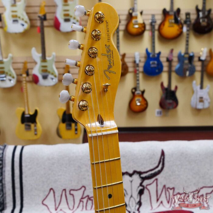 Fender 75th Anniversary Commemorative Ash Telecaster Maple Fingerboard 2-Color Bourbon Burst - Image 7