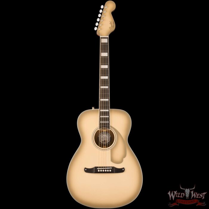 Fender Limited Edition California Vintage Malibu Antigua Finish Electric Acoustic with Hardshell Case - Image 3
