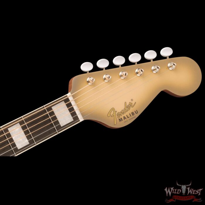 Fender Limited Edition California Vintage Malibu Antigua Finish Electric Acoustic with Hardshell Case - Image 5