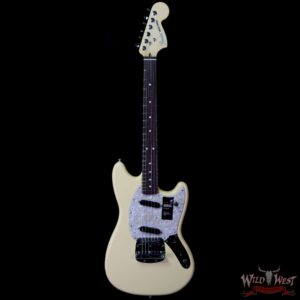 Fender American Performer Mustang Rosewood Fingerboard Vintage White - Image 3
