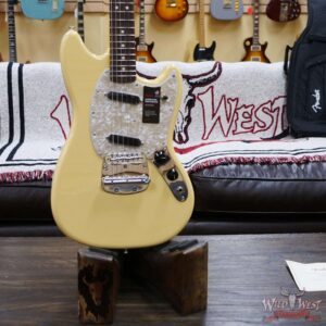 Fender American Performer Mustang Rosewood Fingerboard Vintage White - Image 8