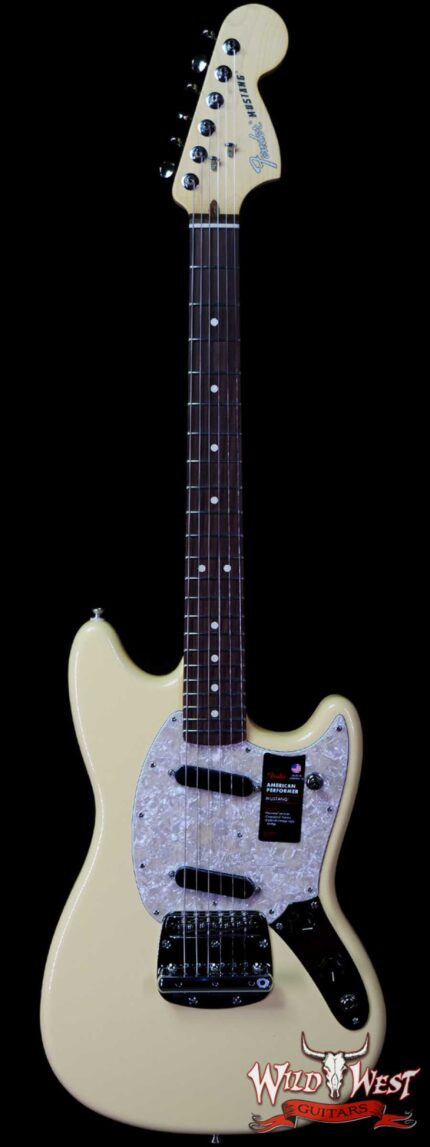 Fender American Performer Mustang Rosewood Fingerboard Vintage White