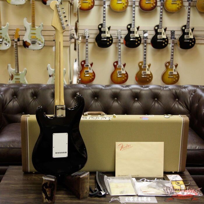 Fender USA American Vintage `56 1956 Stratocaster Maple Neck & Fretboard Black - Image 9