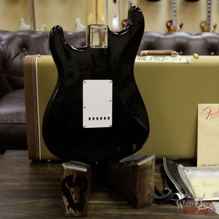 Fender USA American Vintage `56 1956 Stratocaster Maple Neck & Fretboard Black - Image 10