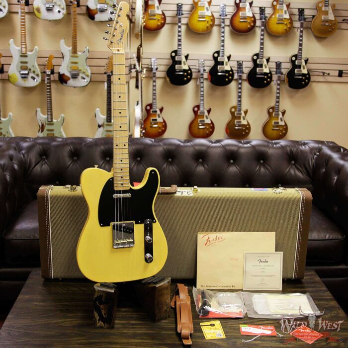 Fender USA American Vintage `52 1952 Telecaster Maple Neck Butterscotch Blonde - Image 7