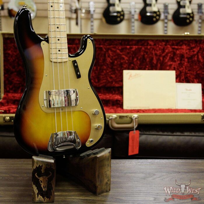 Fender USA American Vintage `58 Precision Bass P Bass Maple Fretboard 3 Tone Sunburst - Image 10