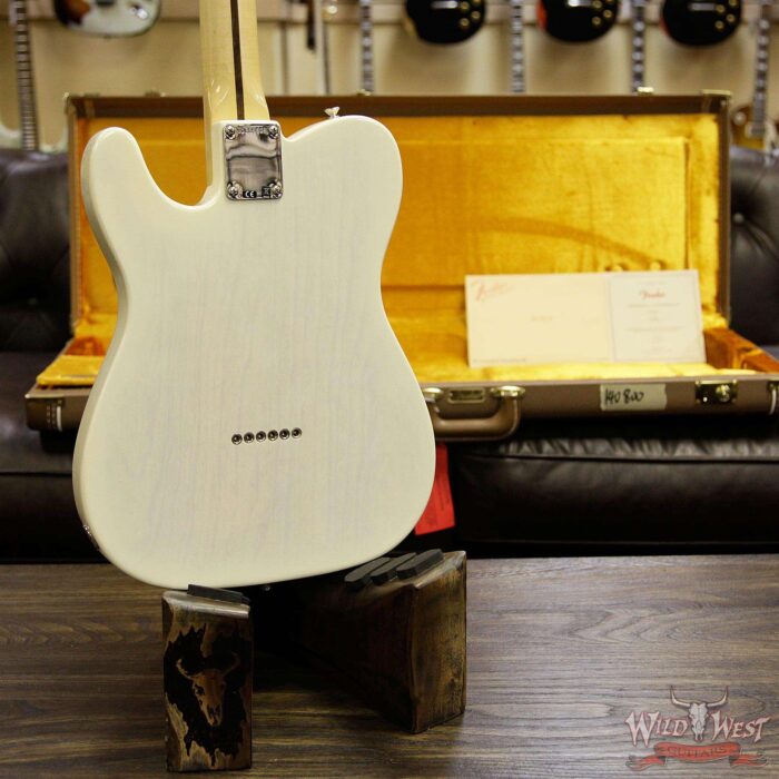 Fender USA American Vintage ‘58 Telecaster Maple Neck & Fretboard Aged White Blonde - Image 10
