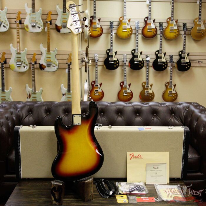 Fender USA American Vintage ‘64 1964 Jazz Bass Rosewood Fretboard 3 Tone Sunburst - Image 13