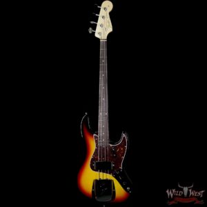 Fender USA American Vintage ‘64 1964 Jazz Bass Rosewood Fretboard 3 Tone Sunburst - Image 4