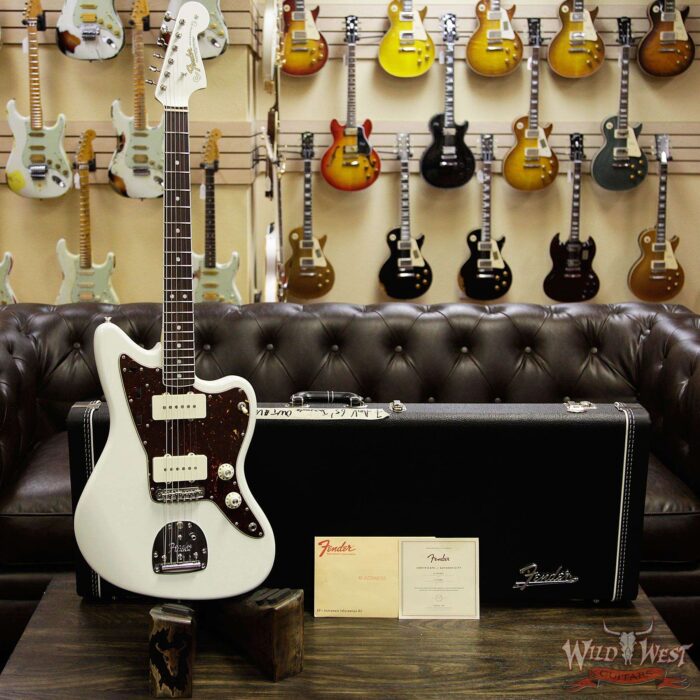 Fender USA American Vinatge `65 Jazzmaster Rosewood Fretboard Olympic White - Image 9