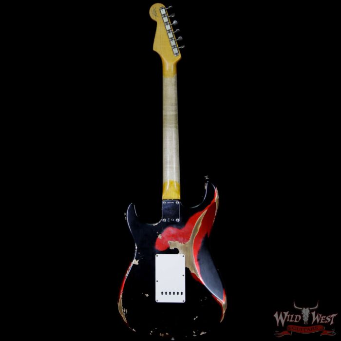Fender Custom Shop Black Lightning 2.0 Stratocaster Heavy Relic HSS 22 Frets Rosewood Board Candy Apple Red - Image 6