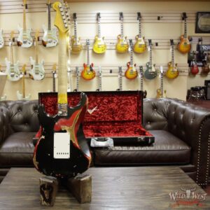 Fender Custom Shop Black Lightning 2.0 Stratocaster Heavy Relic HSS 22 Frets Rosewood Board Candy Apple Red - Image 15
